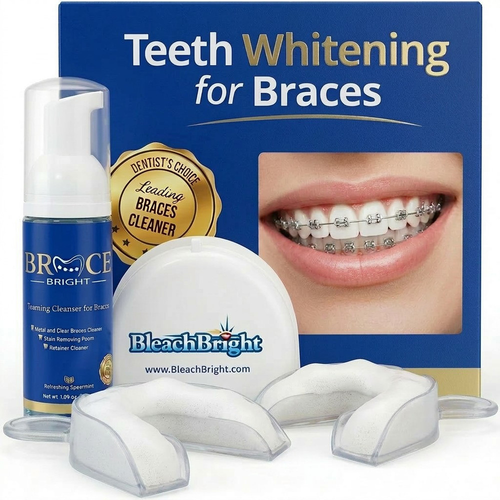 How to whiten teeth with braces - BraceBright peroxide-free foam kit