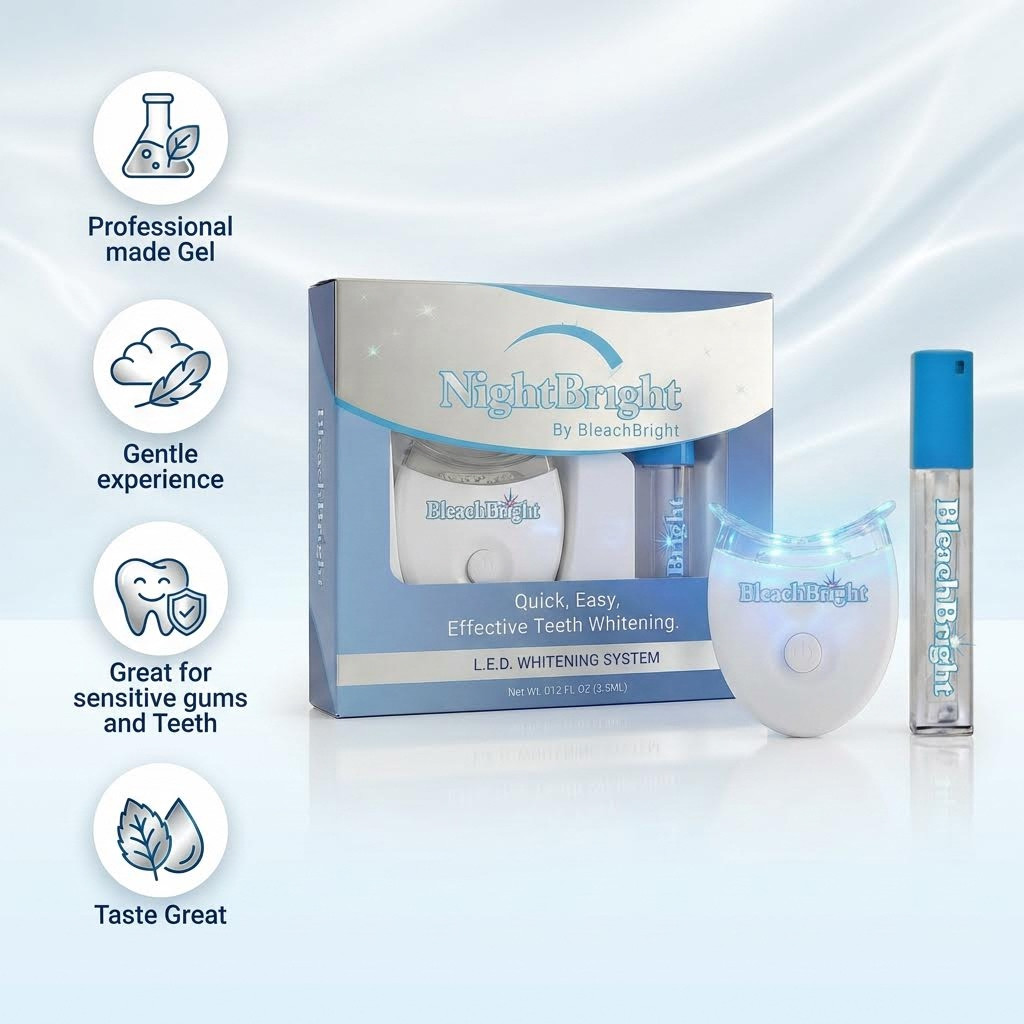 NightBright LED At-Home Teeth Whitening Kit | BleachBright