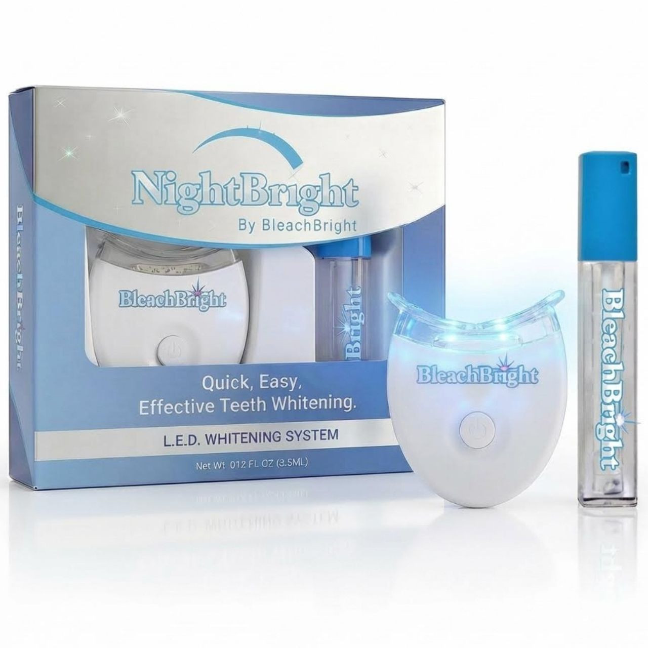 LEDホームホワイトニング「BrighterWhite」 NightBright LED At-Home Teeth Whitening Kit | BleachBright