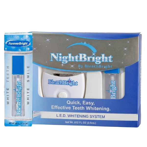 NightBright LED whitening kit with ForeverBright gel refill