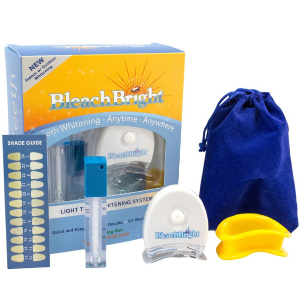 UV Teeth Whitening Kit (Tanning Bed & At-Home)