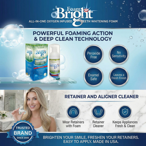 FoamBright Foaming Retainer Cleaner Kit BleachBright