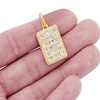 10K Yellow Gold Baguette Diamond Pendant 1.65Ctw 