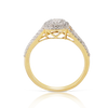 14K Yellow Gold Ladies Diamond Ring 0.38Ctw 