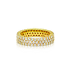 10K Yellow Gold Men's Diamond Eternity Band 3.30ct 