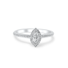 14K White Gold Ladies Ring with 0.33ct Diamonds 