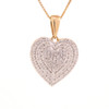 10k Yellow Gold 0.26ct Diamonds Bubble Heart Pendant