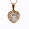 10k Gold 0.05ct Micro Diamonds Classic Tiny Heart Pendant for Ladies