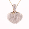 10k Gold 0.05ct Micro Diamonds Tiny Heart LDS Pendant
