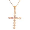 10k Gold 0.20ct Diamonds Basic Cross Ladies Pendant