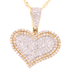 10k Yellow Gold 0.51ct Diamonds Small Heart Pendant