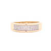 10k Gold 0.20ct Micro Diamonds Men's Band Ring