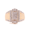 10k Gold 0.25ct Micro Diamonds Classic Collection Men's Ring