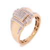 10k Gold 0.25ct Micro Diamonds Classic Collection Men's Ring