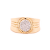 10k Gold 0.24ct Micro Diamonds Basic Men's Ring