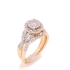 10k Gold 1.00ct Diamonds Bridal Set Ring