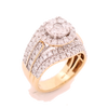 14k Gold 2.30ct Diamonds Round Empress Ring