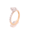 14k Gold 0.90ct Baguette Diamonds Pear Shape Ladies Ring