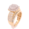 10k Yellow Gold 1.50ct Diamonds Round Princess Style Ring