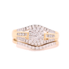 Fancy Bridal Set Ring in 10k Yellow Gold with 0.55ct Diamonds