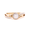 10K Gold 0.18ct Diamonds Fancy LDS Ring