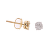 10k Yellow Gold 0.10ct Diamonds Tiny Top Unisex Earrings