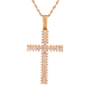 10K Gold 3.21ct Diamonds Designer Men's Cross Pendant