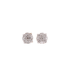 10K Gold 0.18ct Baguette Diamonds Tiny Top Unisex Earrings
