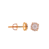 10K Gold 0.31ct Diamonds Tiny Top Unisex Earrings