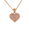 10K Gold 1.25ct Diamonds Bubble Heart LDS Pendant.