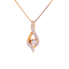 10K Gold Designer Pendant with 0.24ct Diamonds Centerpiece for Women