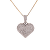 10k Yellow Gold 0.55ct Diamonds Bubble Heart Women's Pendant