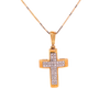 10k Yellow Gold 0.23ct Diamonds Cross Pendant