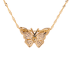 10K Gold 0.15ct Diamonds small butterfly shape pendant