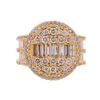 10K Gold 6.85ct Baguette Diamonds Custom Emperor Ring