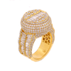 10K Gold 6.85ct Baguette Diamonds Custom Emperor Ring