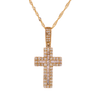 10K Gold 0.60ct Diamonds golden cross pendant