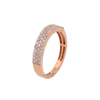 10K Rose Gold 0.90ct Diamonds Basic Men's Band