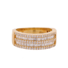 10K Gold 1.15ct Baguette Diamonds Fancy Men's Band