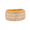 10K Gold 1.10ct Baguette Diamonds Wide Men's Band