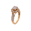 14k Yellow Gold 0.50ct Diamonds Classic Lotus Style Ladies Ring