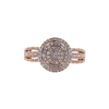 10K Gold 0.85ct Diamonds 3 Step Circle LDS Ring