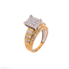 10K Gold 1.00ct Diamonds Fancy Square LDS Ring