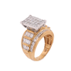 10K Gold 3.00ct Invisible Set Diamonds Custom LDS Ring