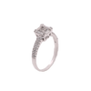 14k White Gold 0.65ct Princess Cut Diamonds Classic Square Ladies' Ring