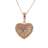 10K Gold 1.13ct Diamonds new brighter Heart pendant