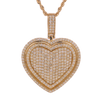 10K Gold 3.00ct Diamonds new heart pendant