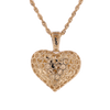 10k Yellow Gold 2.00ct Diamonds Heart Pendant