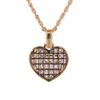 10K Gold 1.15ct Diamonds lovely heart pendant