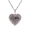 10K W/Gold 1.60ct Diamonds ladies heart pendant